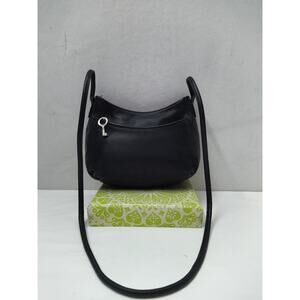 Fossil Red Leather Zipper Closure Small Crossbody Bag